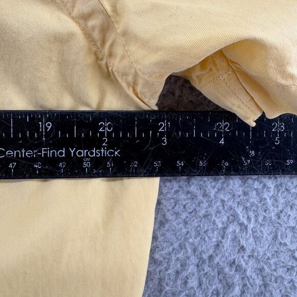 Ralph Lauren Featherweight Twill Button-Down Shirt Yellow Short Sleeve Men’s S - Picture 7 of 11